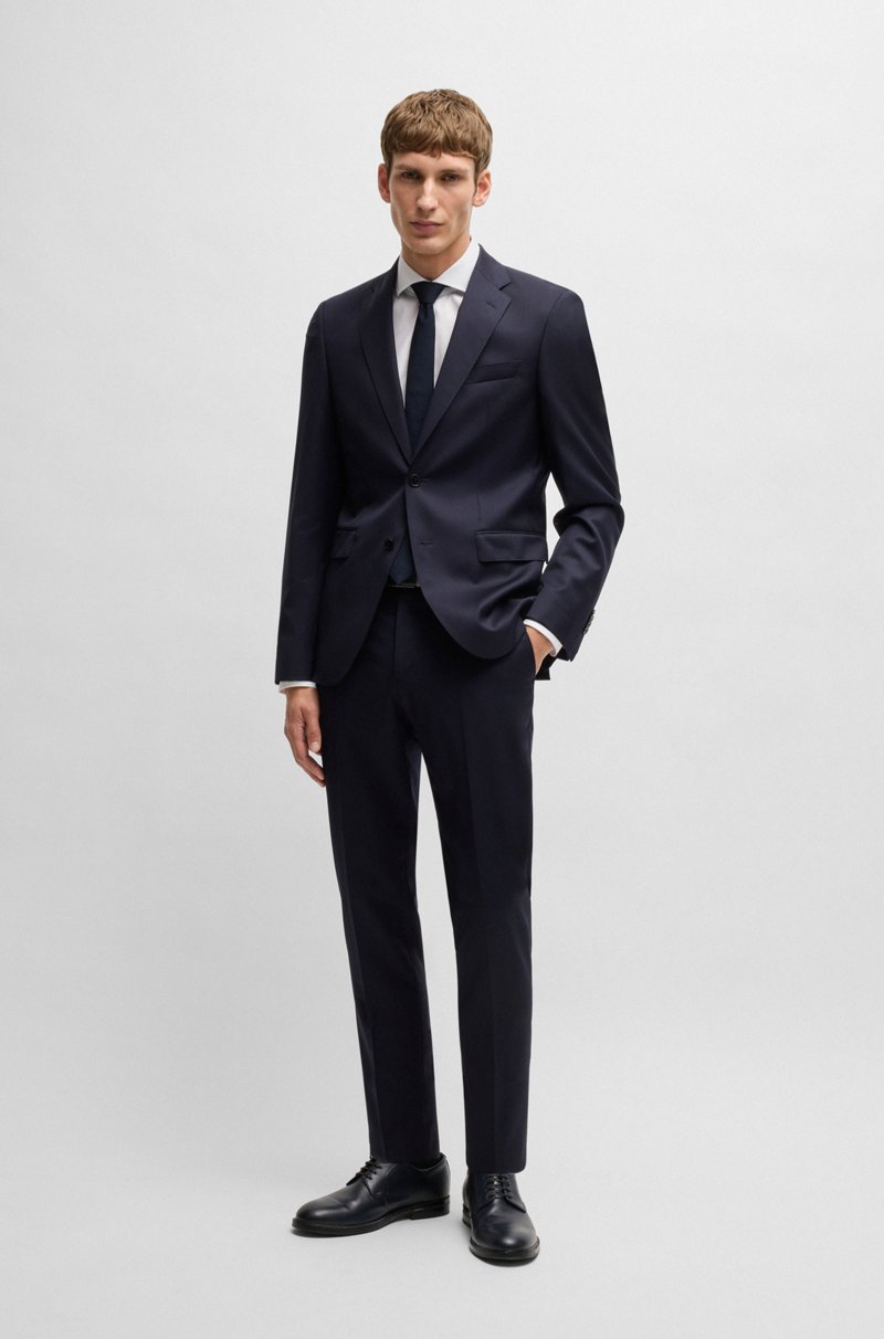 Hugo Boss Camisa Slim Fit De Algodón Estructurado