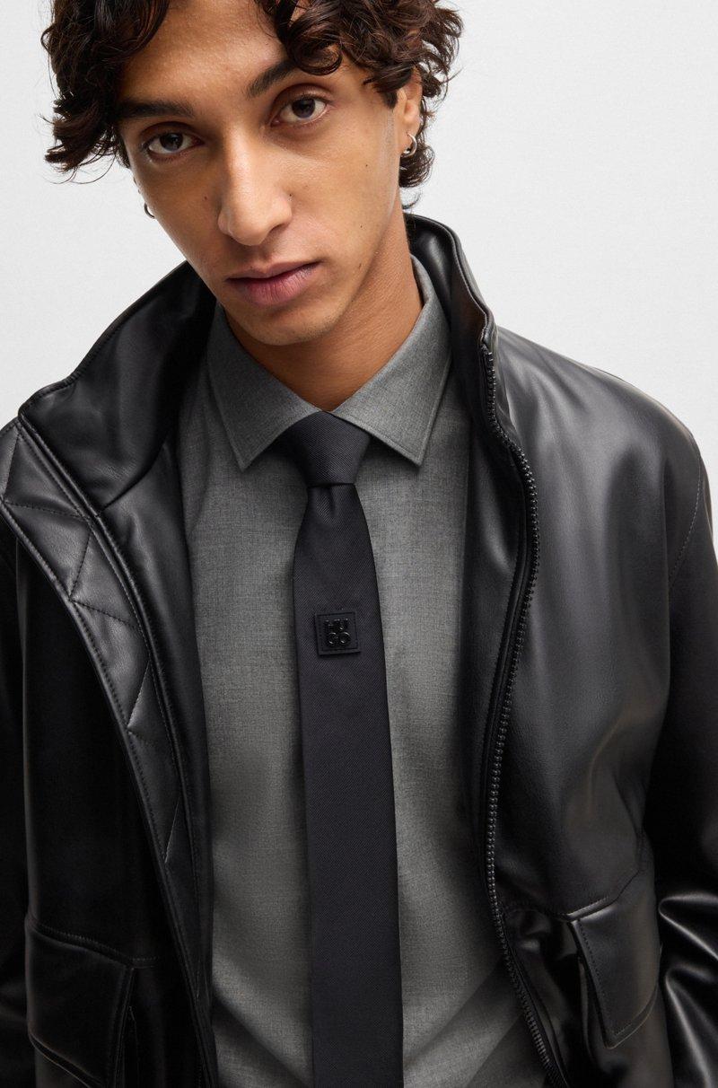 Hugo Boss Camisa Slim Fit De Algodón Jaspeado