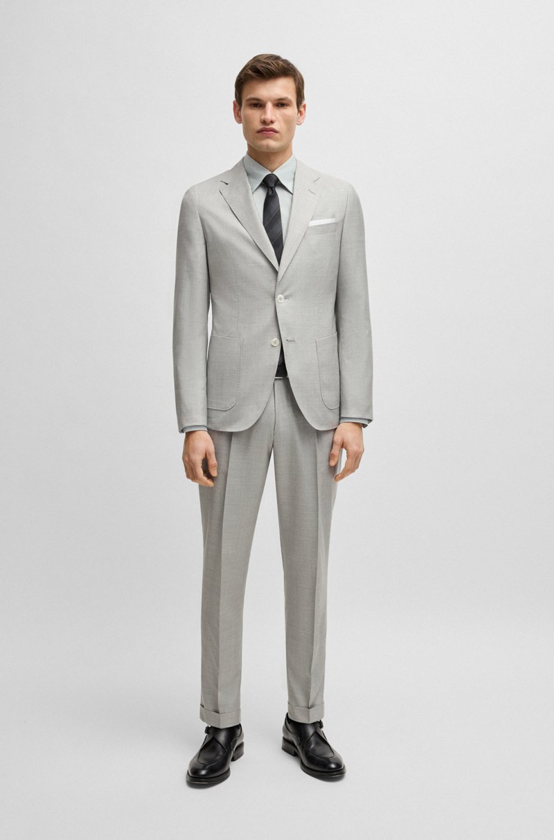 Hugo Boss Camisa Slim Fit En Algodón A Rayas