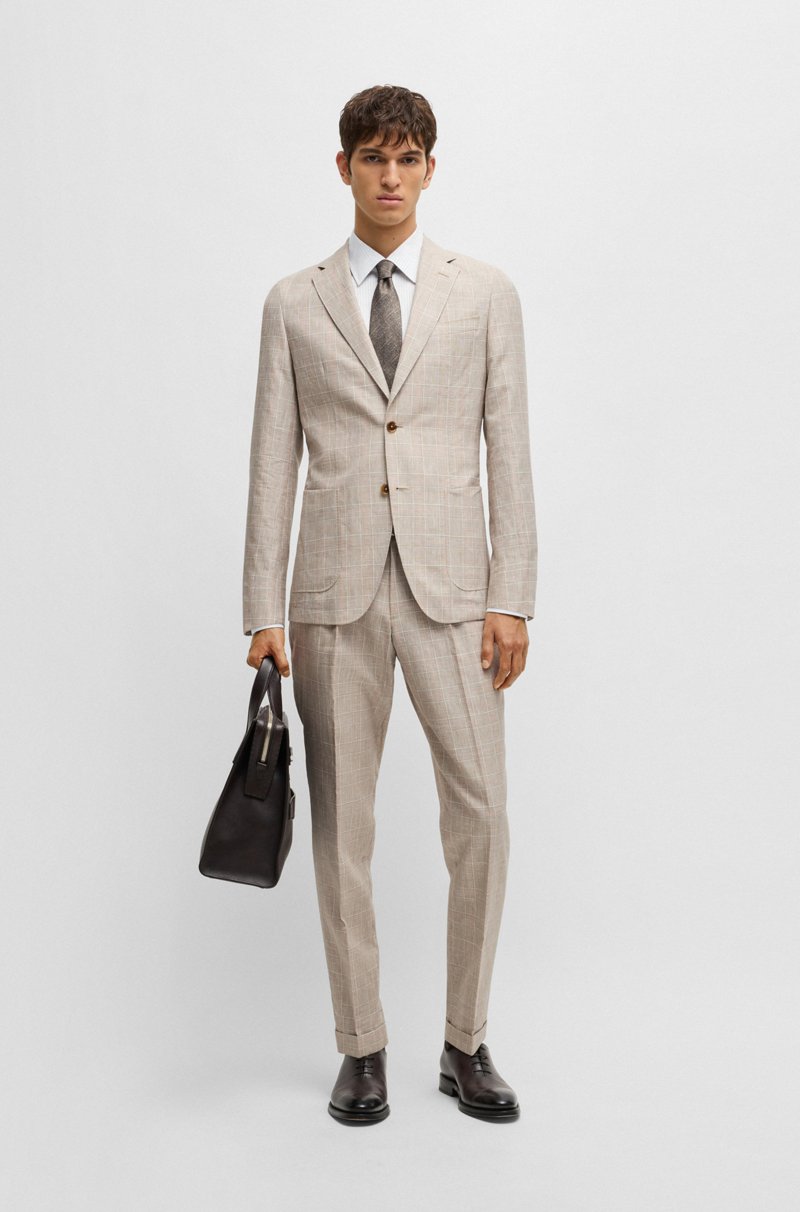 Hugo Boss Camisa Slim Fit En Algodón A Rayas