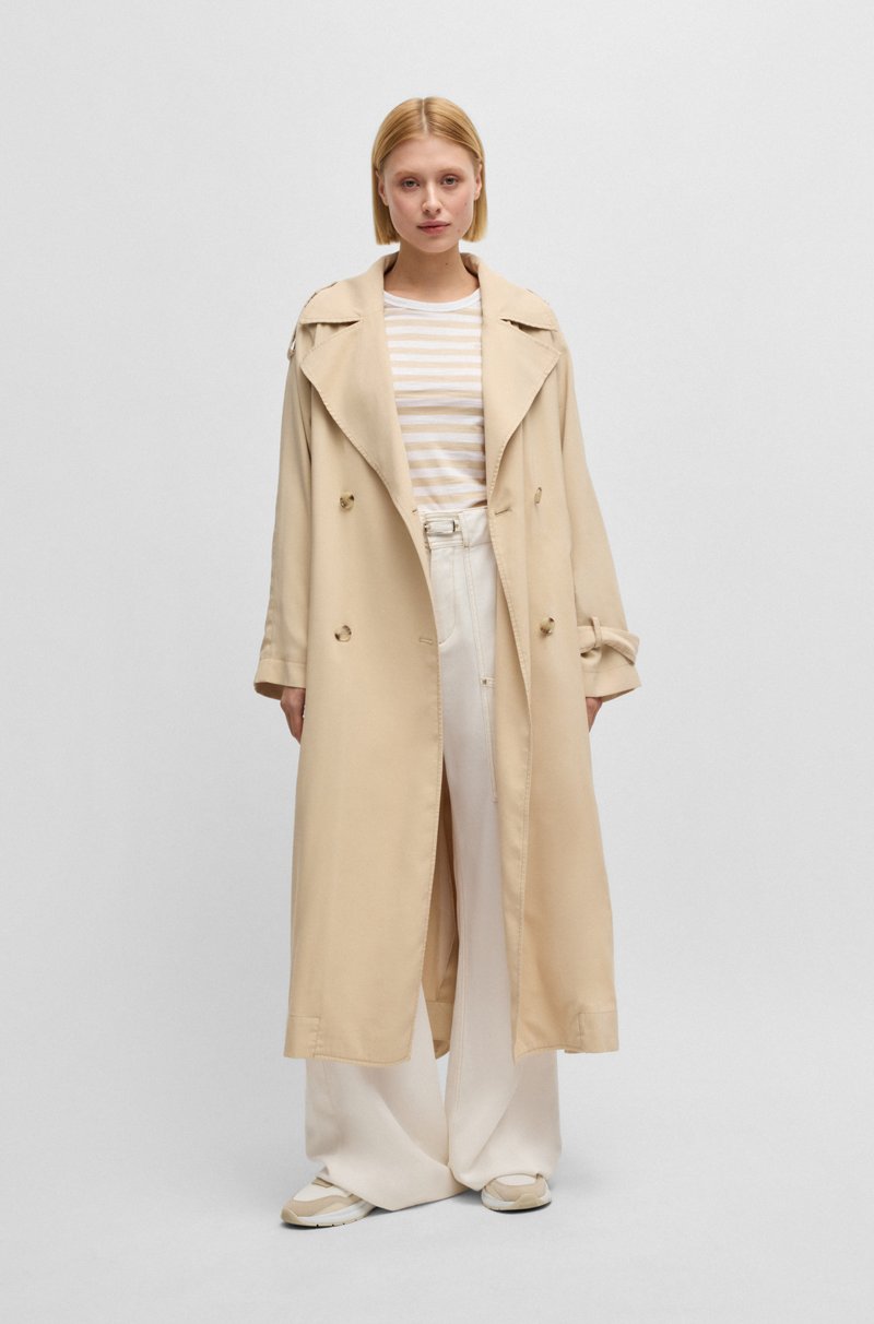 Hugo Boss Camiseta A Rayas De Algodón Flameado