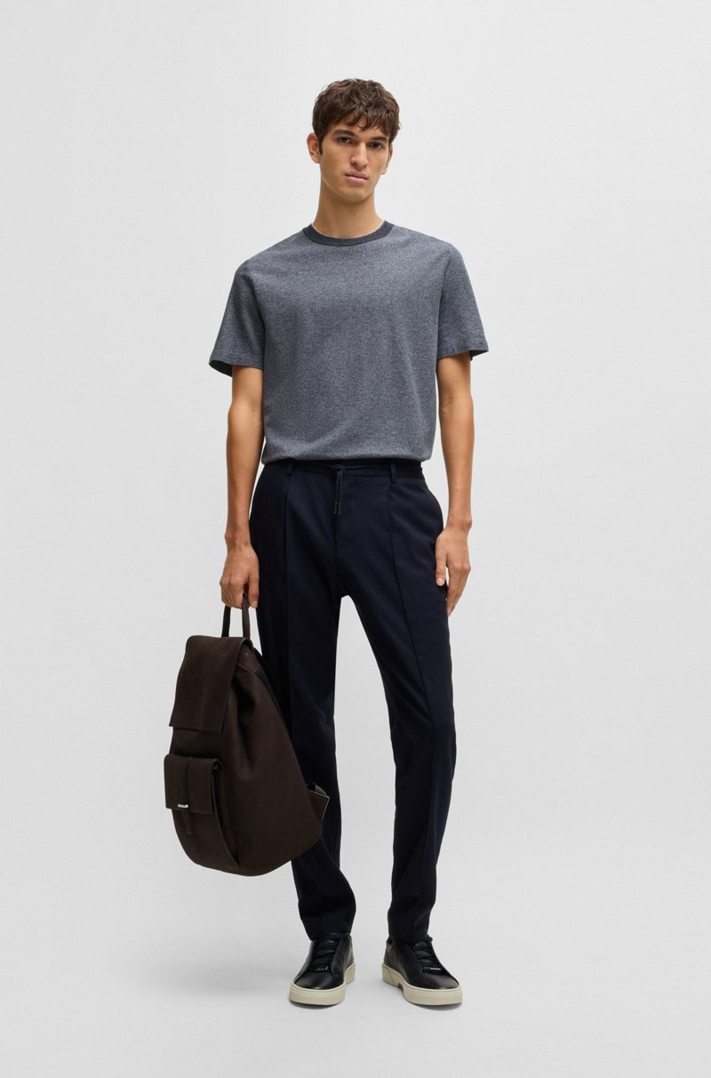 Hugo Boss Camiseta Regular Fit De Algodón Y Seda