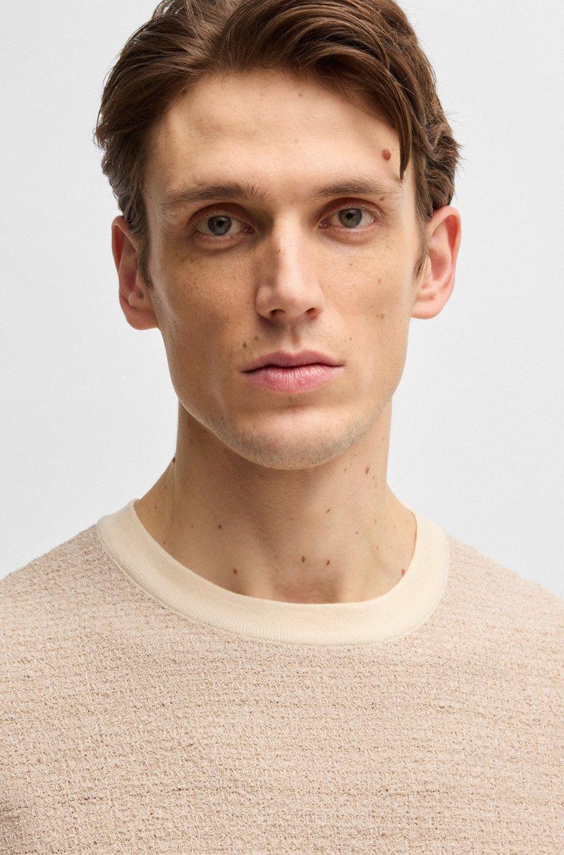 Hugo Boss Camiseta Relaxed Fit De Jacquard