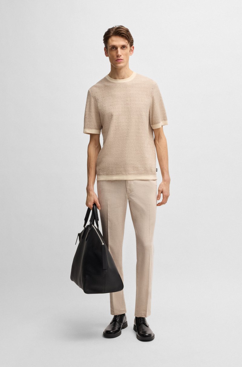 Hugo Boss Camiseta Relaxed Fit De Jacquard