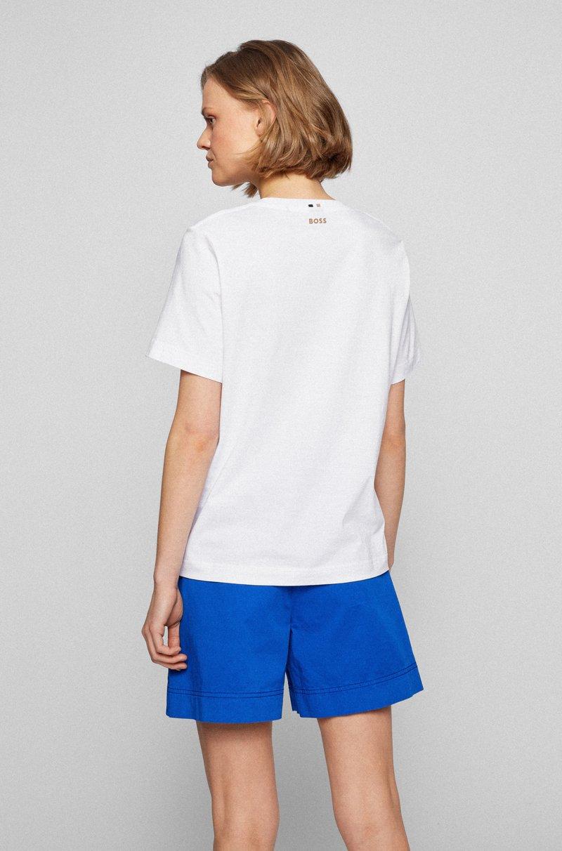 Hugo Boss Camiseta Relaxed Fit En Punto De Algodón