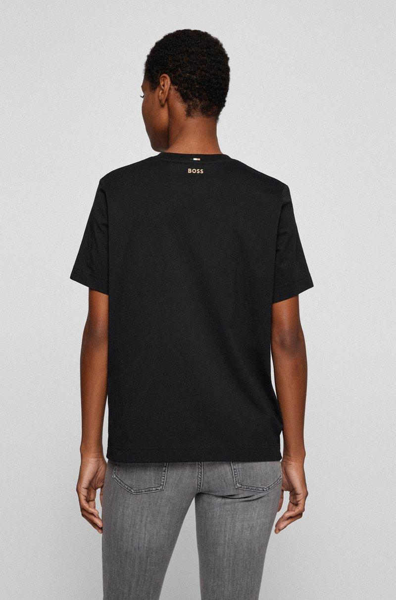 Hugo Boss Camiseta Relaxed Fit En Punto De Algodón