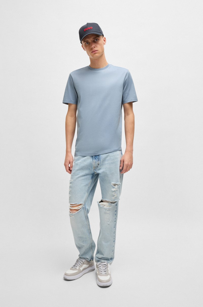 Hugo Boss Camiseta Slim Fit De Algodón Mercerizado