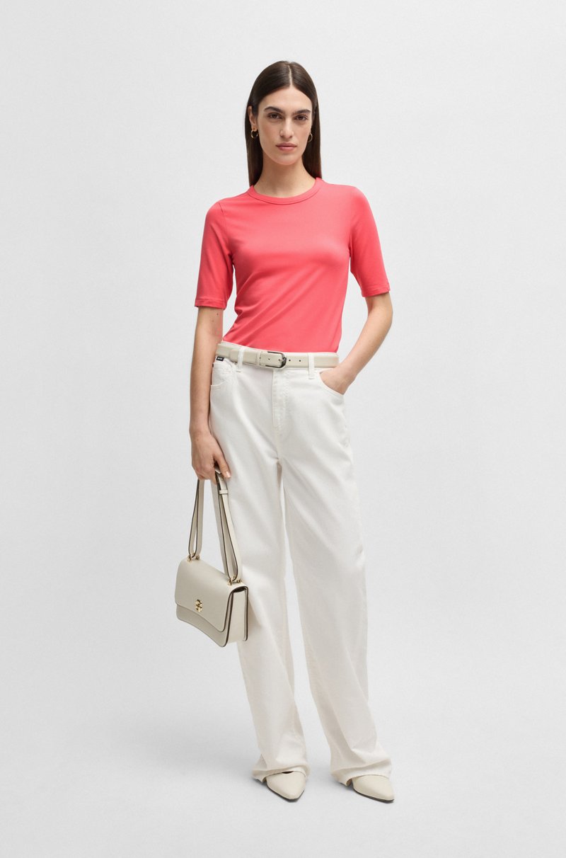 Hugo Boss Camiseta Slim Fit En Modal Elástico