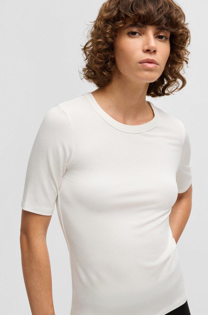 Hugo Boss Camiseta Slim Fit En Modal Elástico