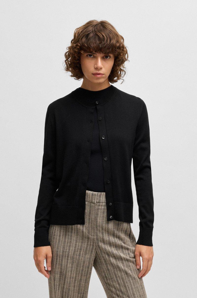 Hugo Boss Cárdigan de lana merina con botones