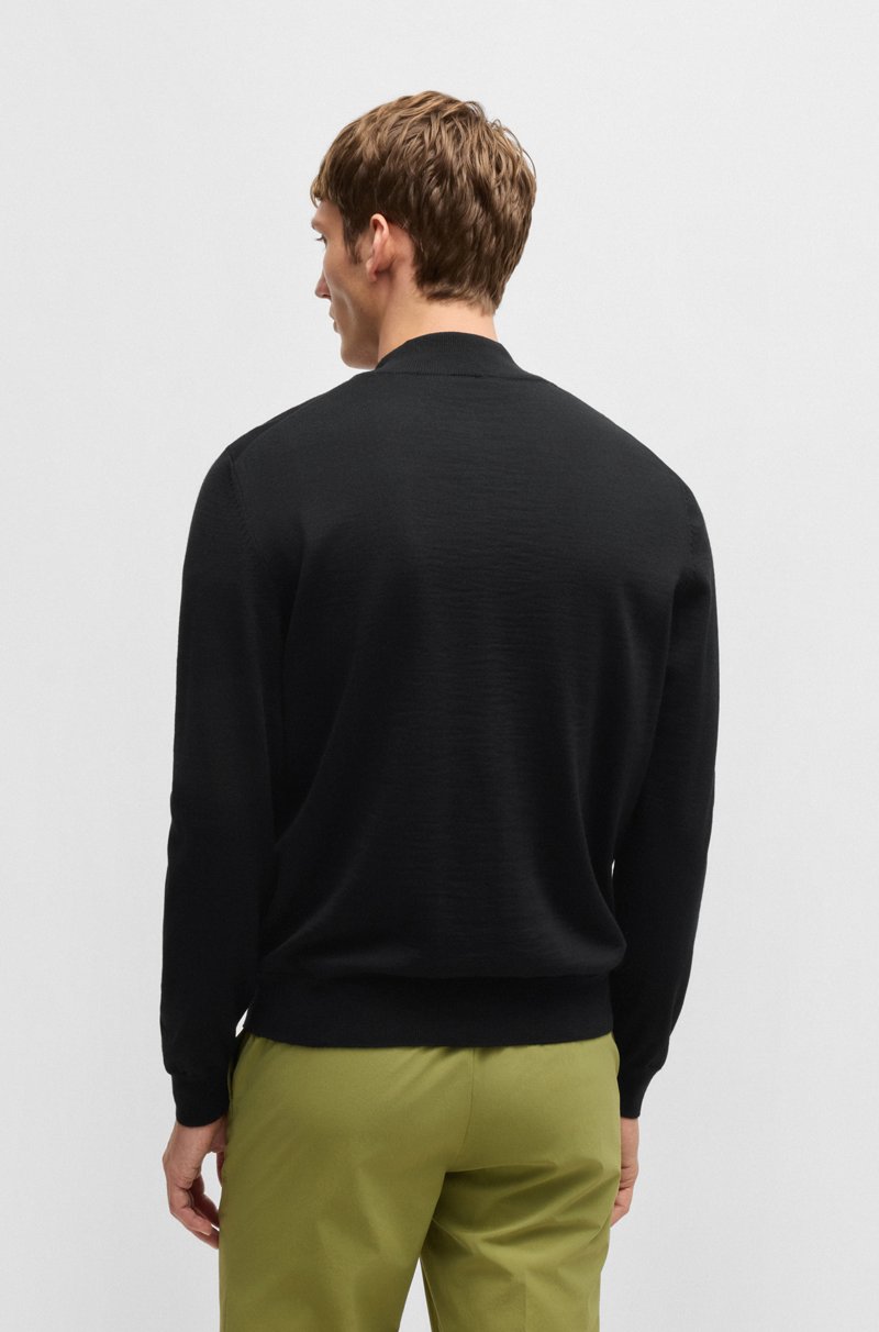 Hugo Boss Cárdigan Regular Fit De Lana Virgen