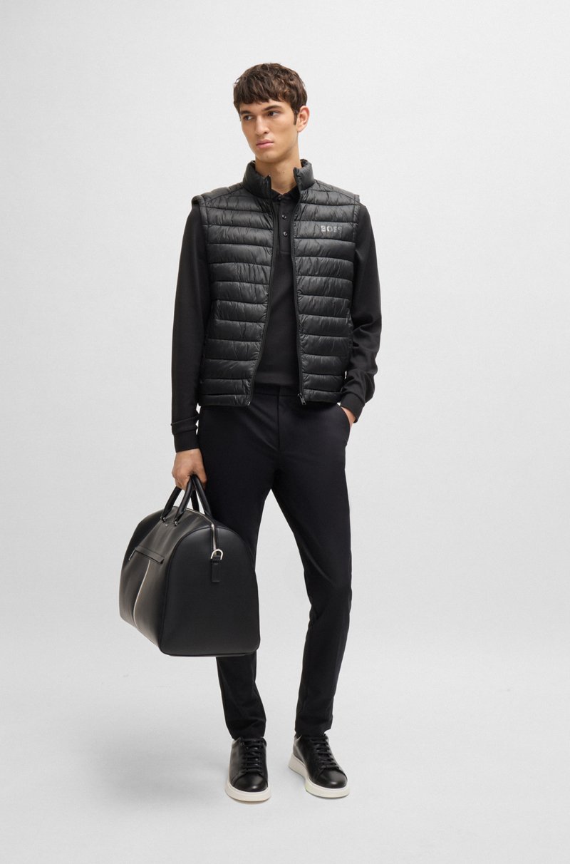 Hugo Boss Chaleco Plegable Con Logo Tonal