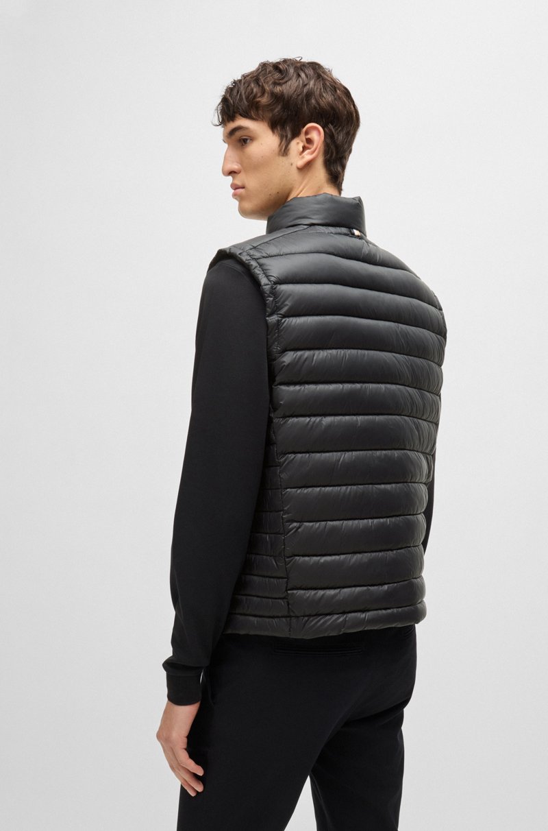 Hugo Boss Chaleco Plegable Con Logo Tonal