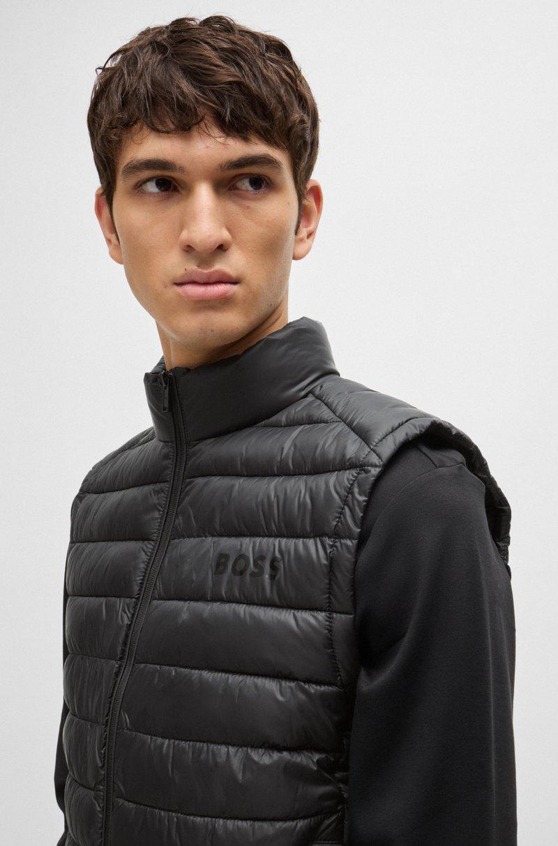 Hugo Boss Chaleco Plegable Con Logo Tonal