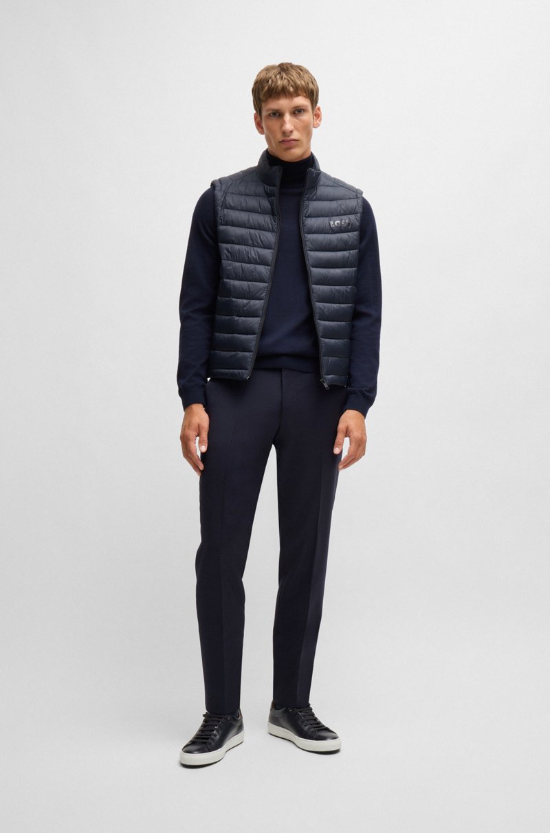 Hugo Boss Chaleco Plegable Con Logo Tonal
