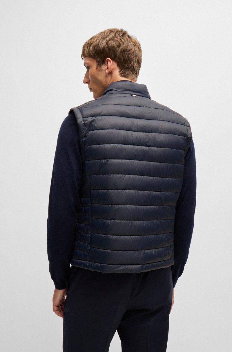Hugo Boss Chaleco Plegable Con Logo Tonal