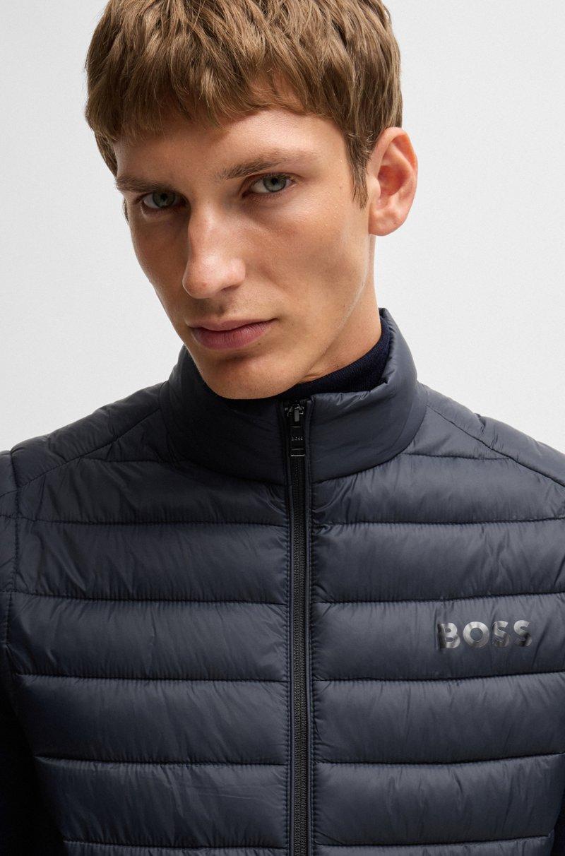 Hugo Boss Chaleco Plegable Con Logo Tonal