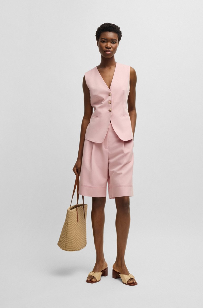 Hugo Boss Chaleco Recto Con Tira Ajustable