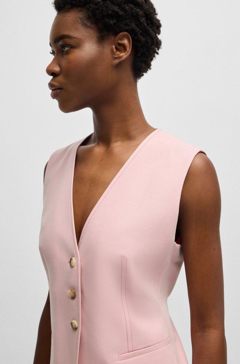 Hugo Boss Chaleco Recto Con Tira Ajustable