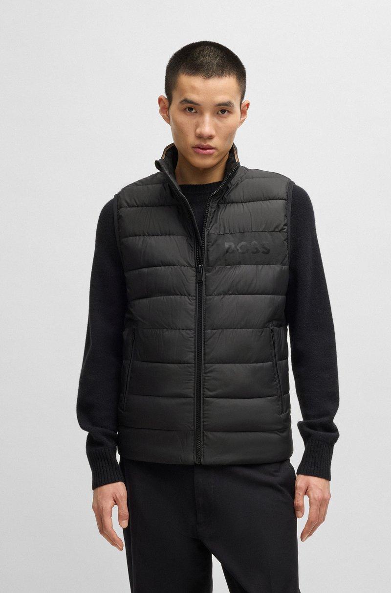 Hugo Boss Chaleco repelente al agua con logo tonal