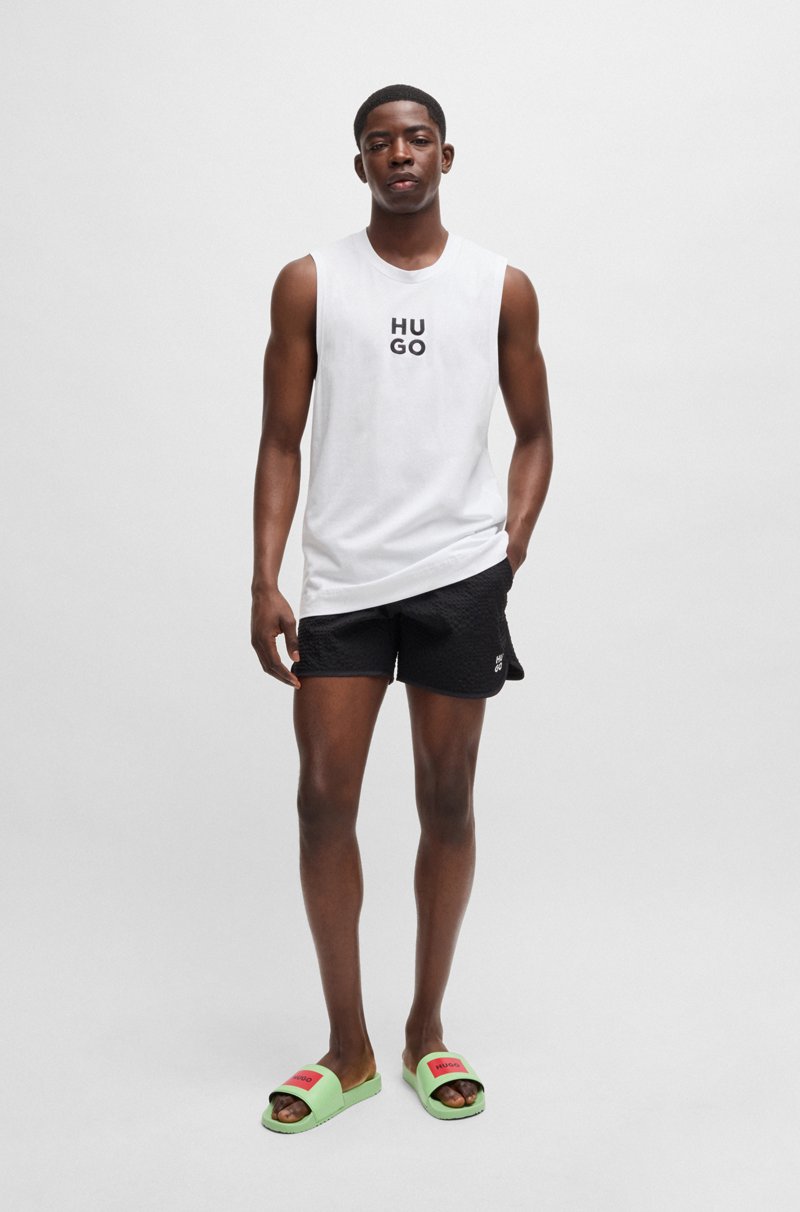 Hugo Boss Chanclas Con Logo En La Tira