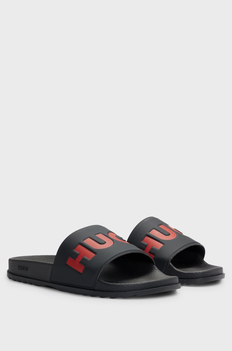 Hugo Boss Chanclas con logo en la tira