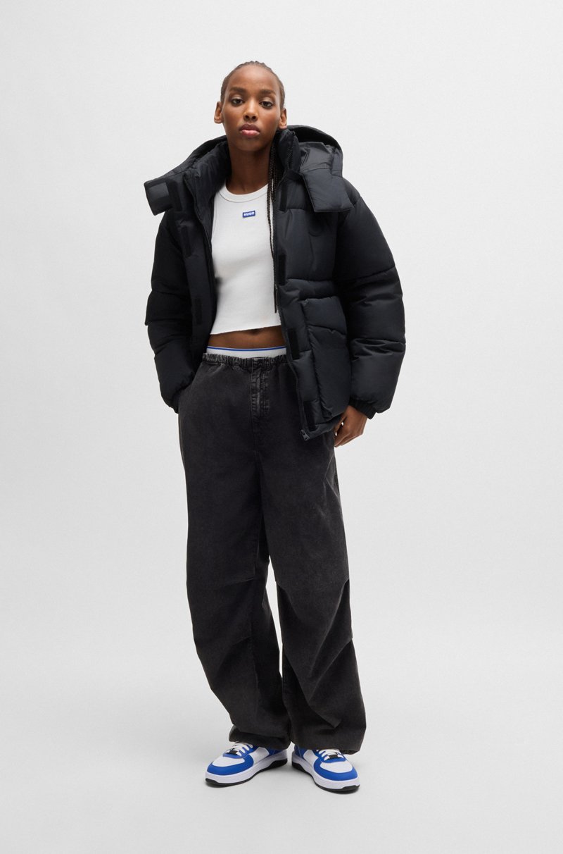 Hugo Boss Chaqueta Acolchada Con Capucha Extraíble