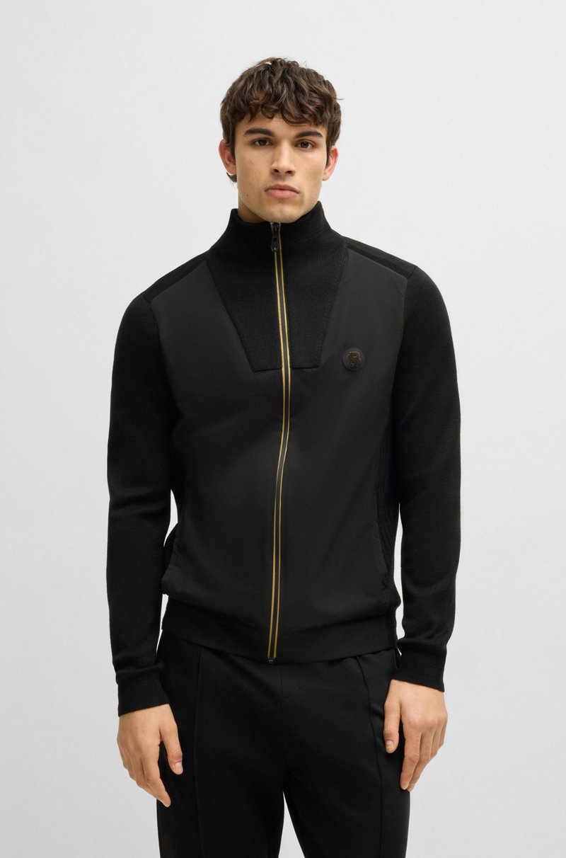 Hugo Boss Chaqueta de punto con monograma Double B