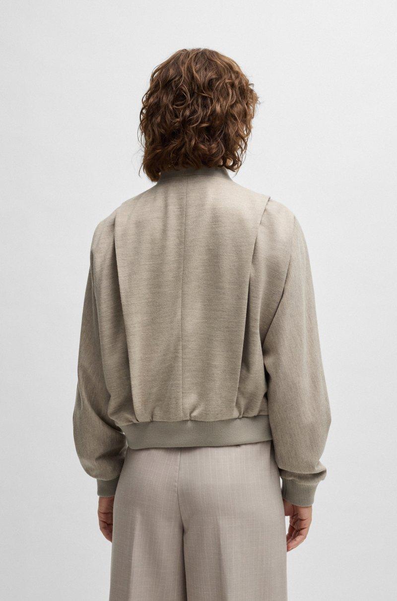 Hugo Boss Chaqueta Oversize Fit De Lana Virgen