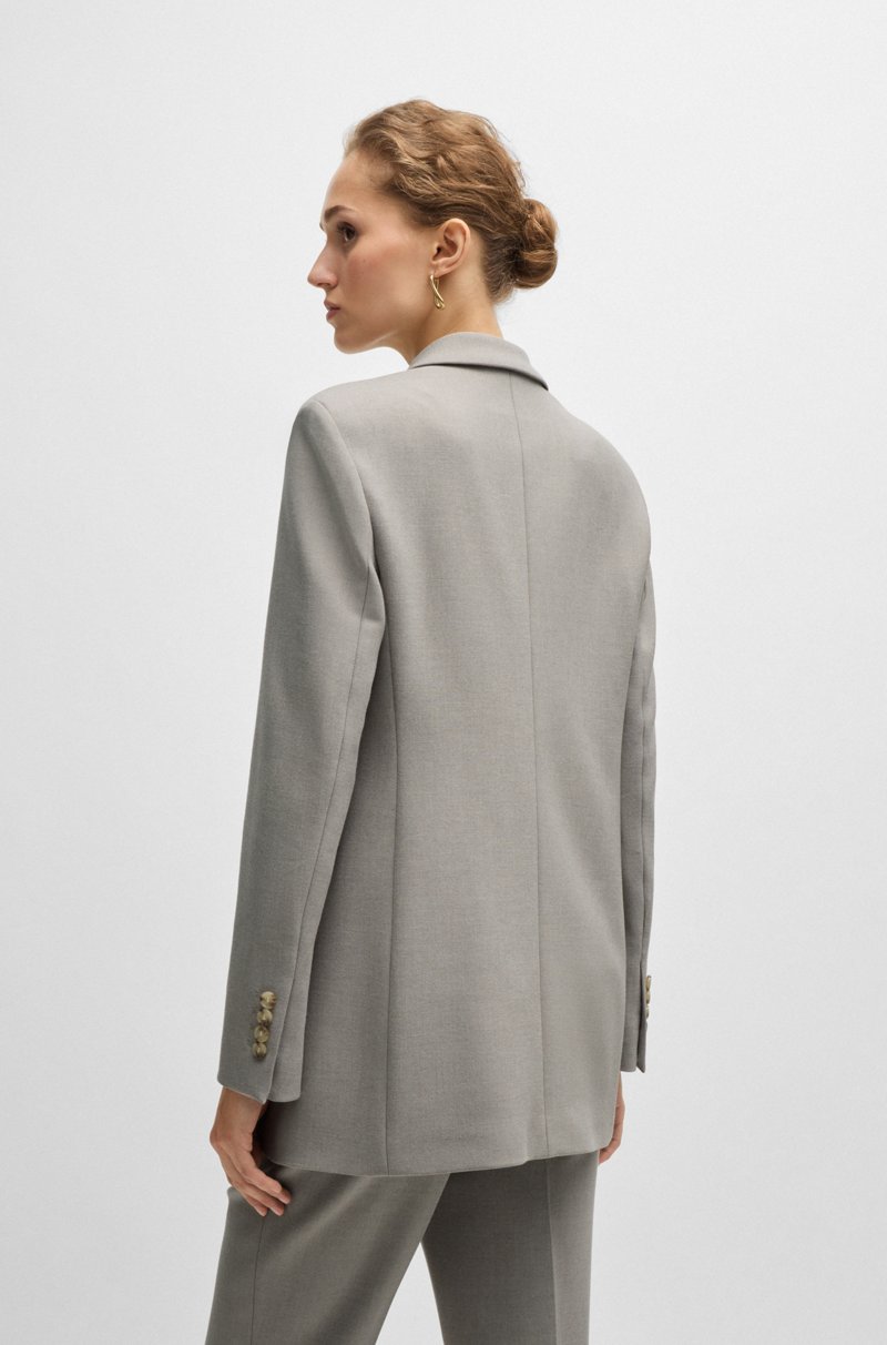 Hugo Boss Chaqueta Regular Fit Con Cierre Cruzado
