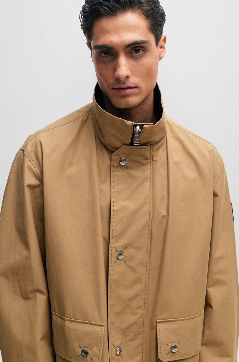 Hugo Boss Chaqueta Regular Fit Con Cuello Alto