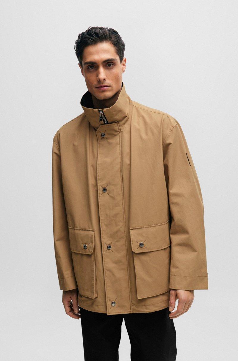 Hugo Boss Chaqueta regular fit con cuello alto