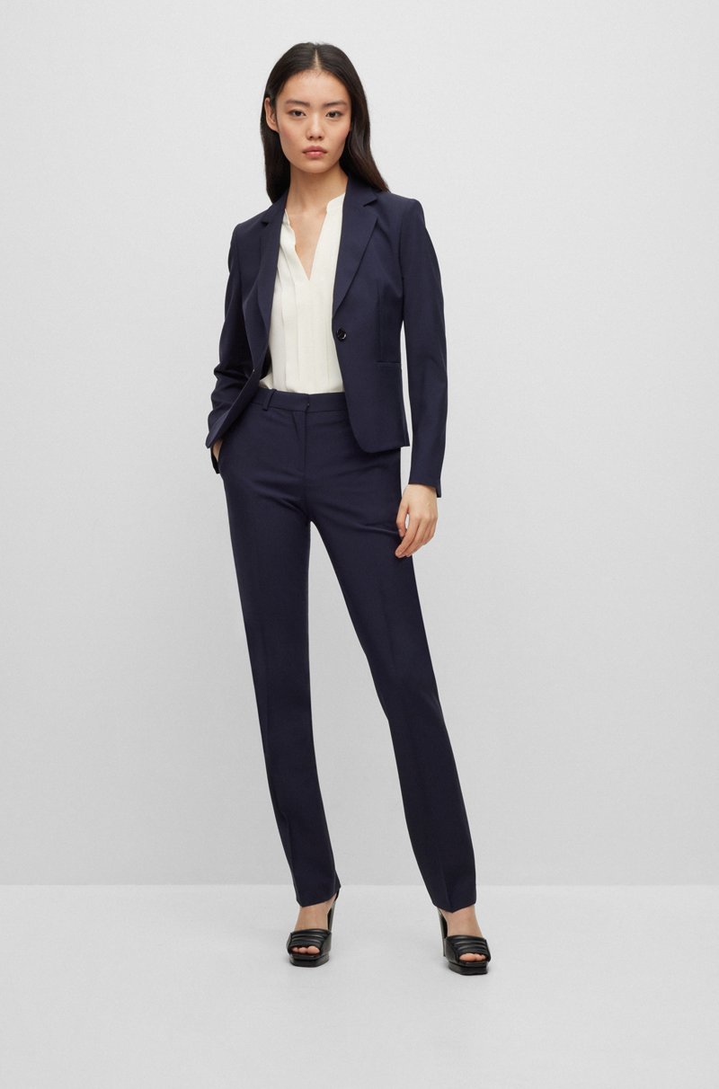 Hugo Boss Chaqueta Regular Fit En Lana Virgen
