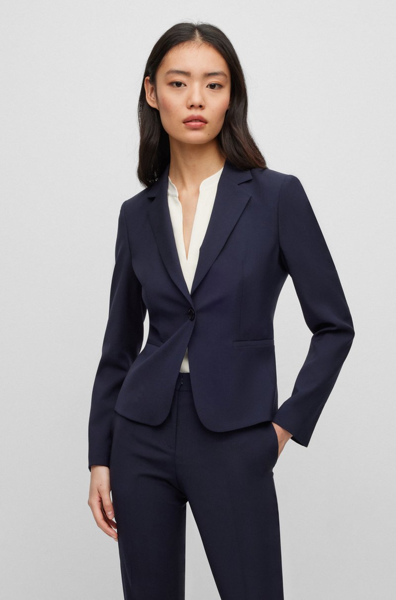 Hugo Boss Chaqueta regular fit en lana virgen