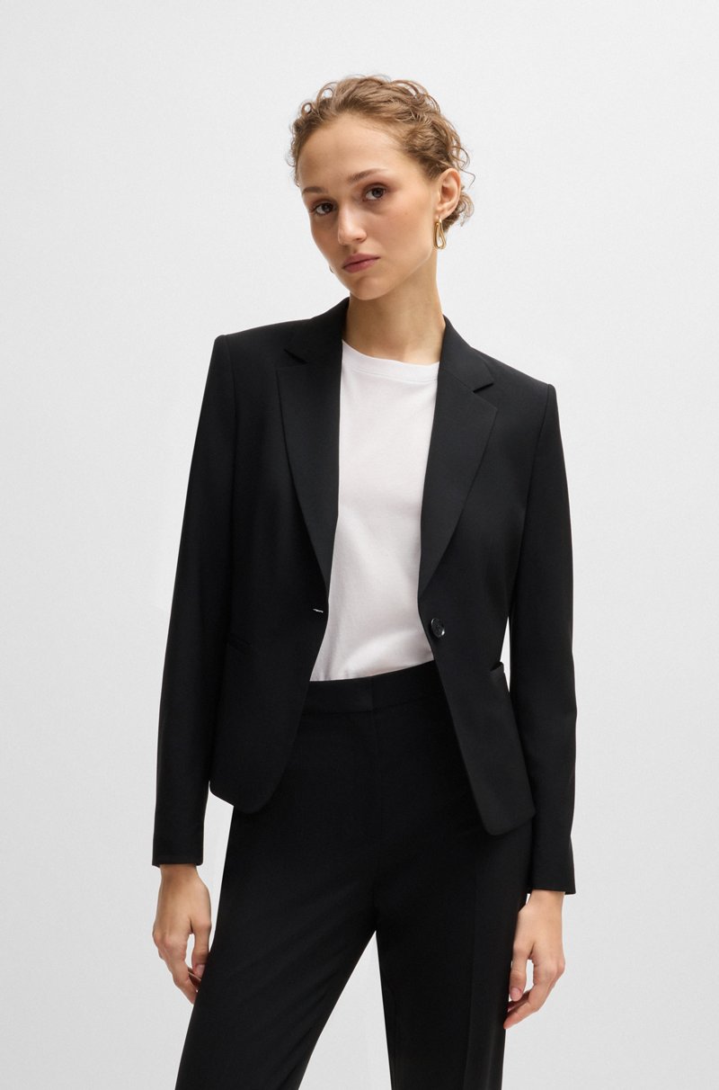 Hugo Boss Chaqueta regular fit en lana virgen