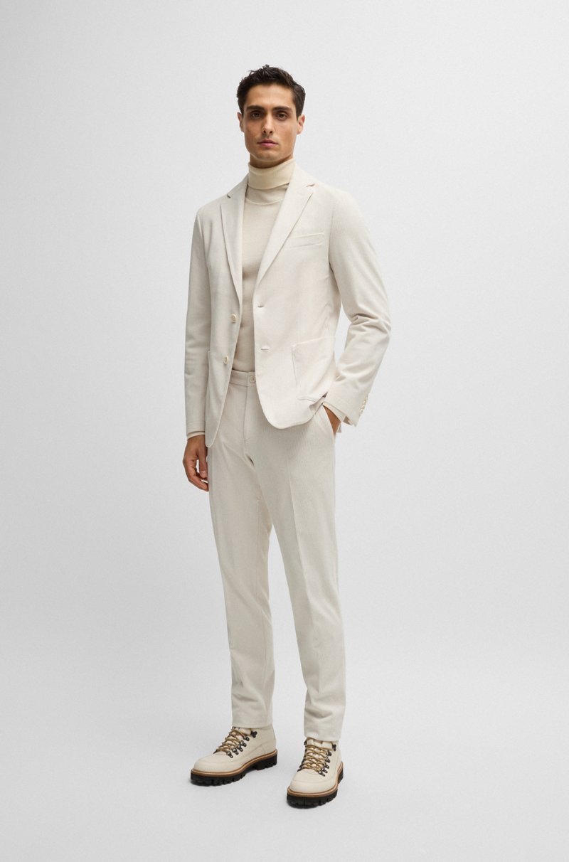 Hugo Boss Chaqueta Slim Fit En Pana Técnica