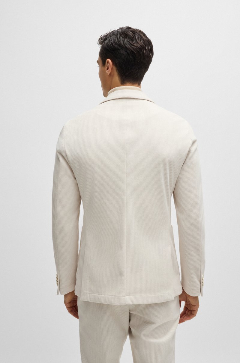 Hugo Boss Chaqueta Slim Fit En Pana Técnica