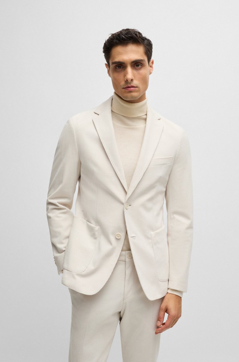 Hugo Boss Chaqueta slim fit en pana técnica