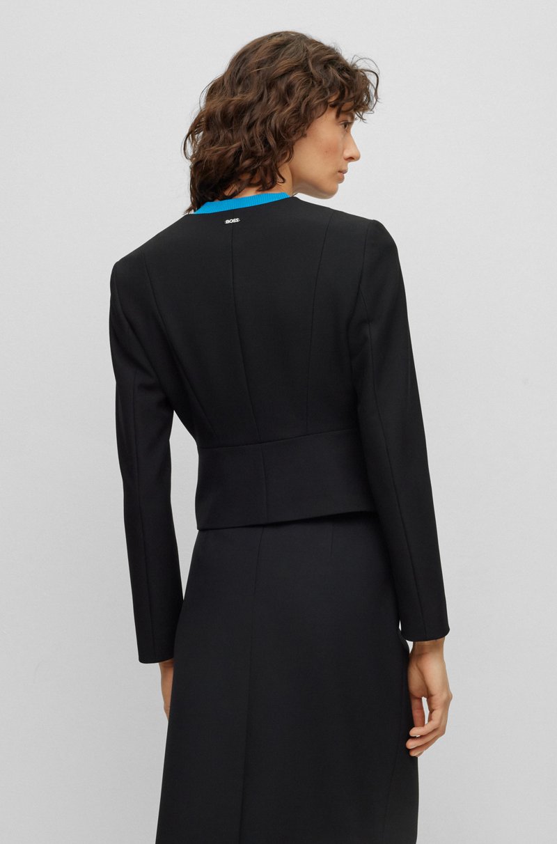 Hugo Boss Chaquetilla Slim Fit En Tejido Elástico