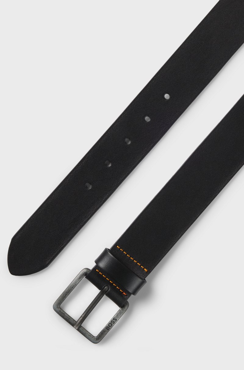 Hugo Boss Cinturón De Piel Con Hebilla Con Logo