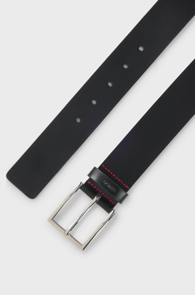 Hugo Boss Cinturón De Piel Con Logo En La Trabilla