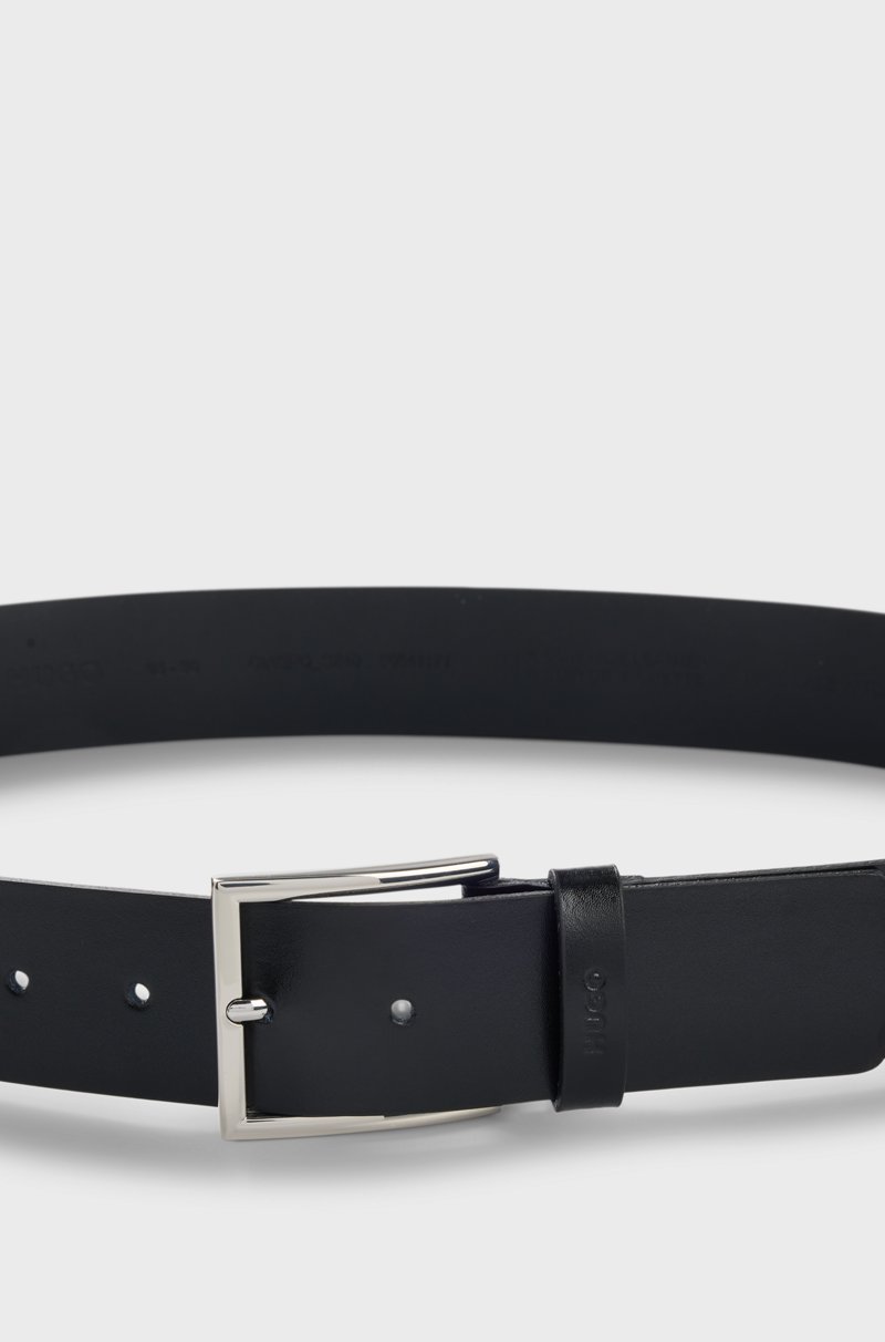 Hugo Boss Cinturón De Piel Con Logo En La Trabilla