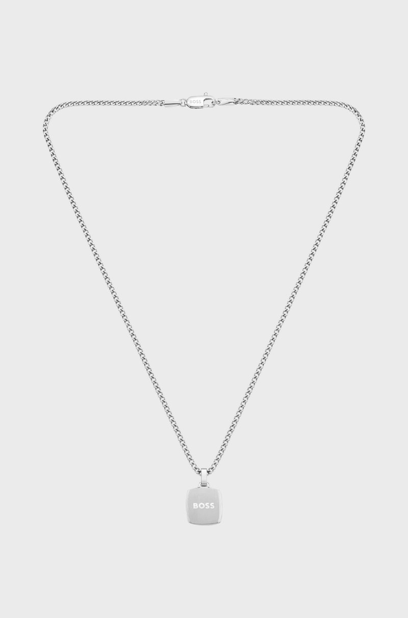 Hugo Boss Collar De Cadena Con Colgante Reversible