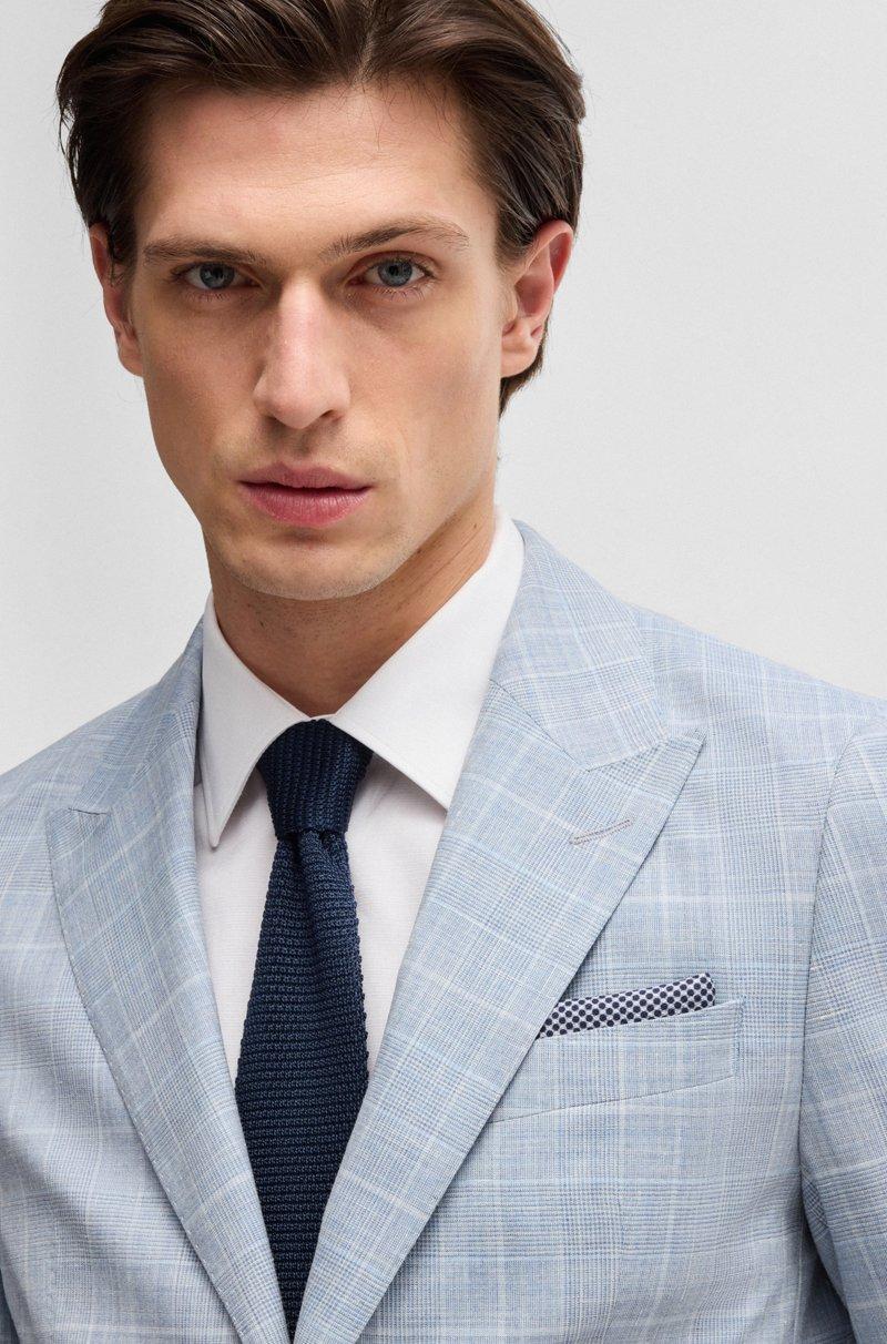 Hugo Boss Corbata De Punto Jacquard En Seda