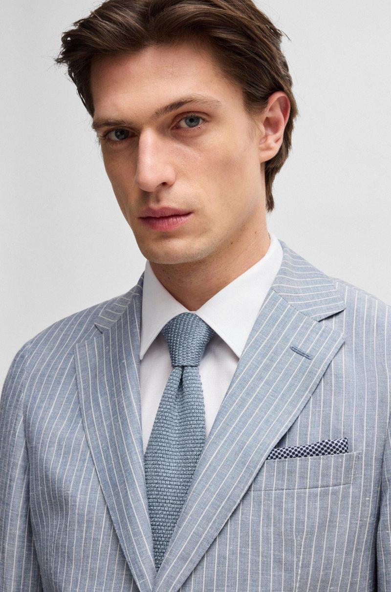 Hugo Boss Corbata De Punto Jacquard En Seda