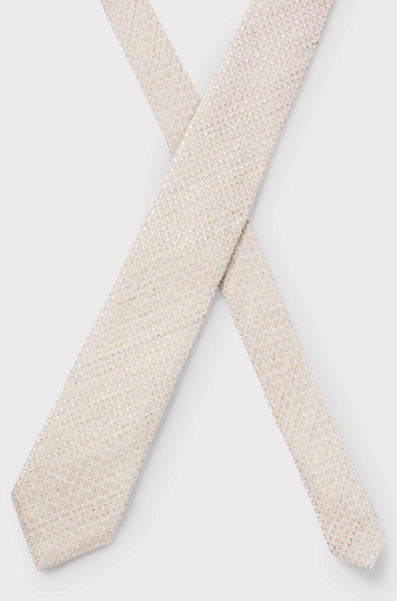 Hugo Boss Corbata Estampada En Seda Y Lino