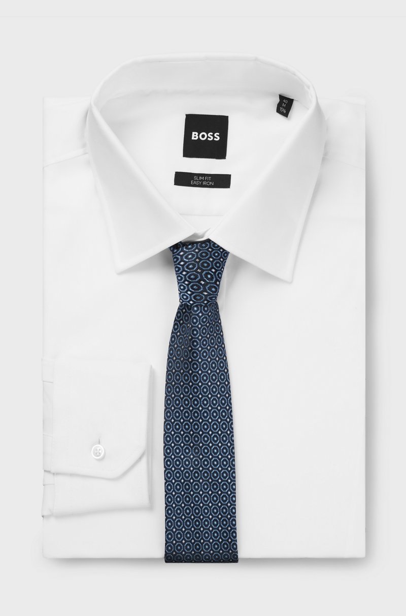Hugo Boss Corbata Formal Con Estampado Moderno