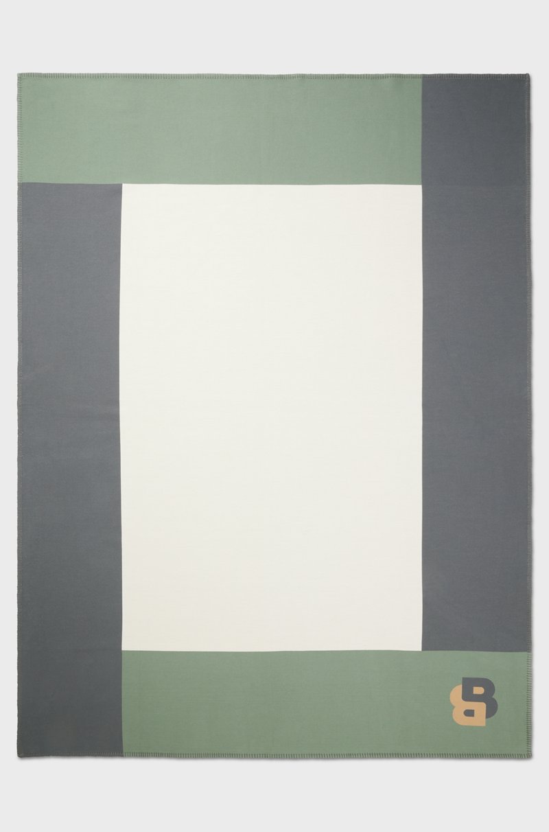 Hugo Boss Cubrecamas De Jacquard Con Pespuntes