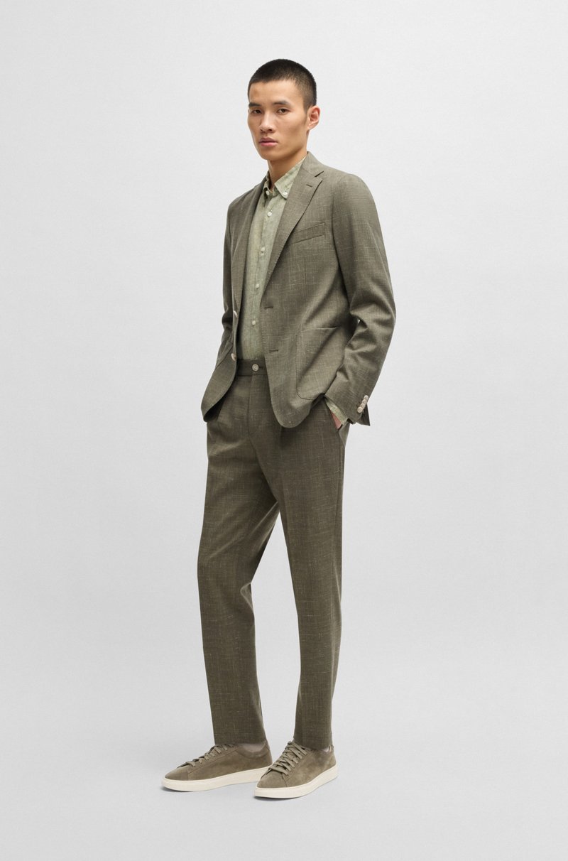 Hugo Boss Deportivas De Ante Con Suela De Goma