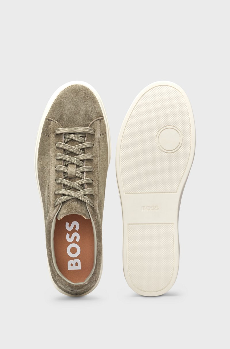 Hugo Boss Deportivas De Ante Con Suela De Goma